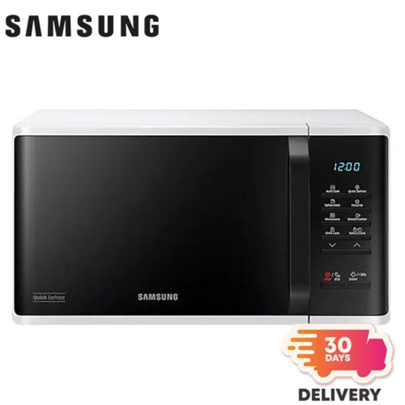 Samsung 23 L SOLO Microwave and a 30 days delivery sticker