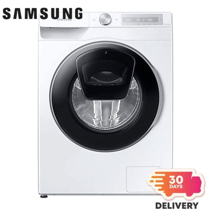 Samsung 9.5 kg Frontload Washer Inverter Washing Machine and a 30 days delivery sticker