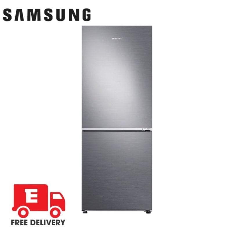 Samsung 9.9 cu.ft. Bottom Mount Freezer Refrigerator with a free delivery sticker
