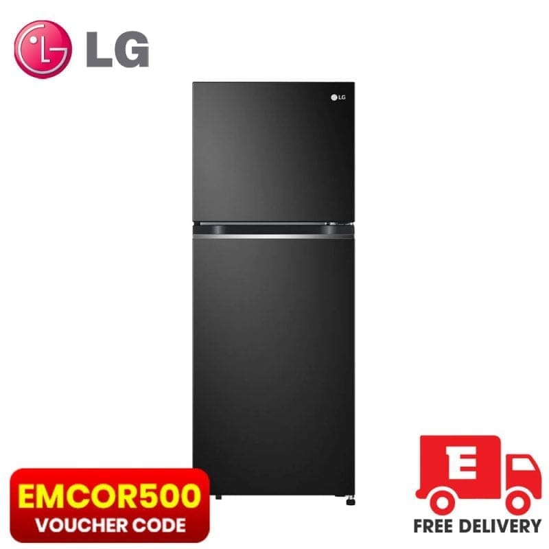 LG 8.3 cu ft Smart Inverter™ Top freezer with LINEAR Cooling with EMCOR500 Voucher Code and Free Delivery