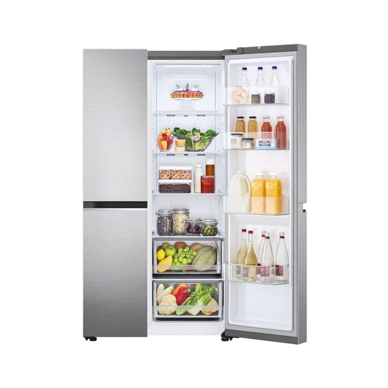 Open LG 24.5 Cu ft Side by Side Refrigerator RVS-B245PZ
