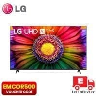 LG UHD UR80 55 inch 4K Smart TV with EMCOR500 Voucher Code and Free Delivery