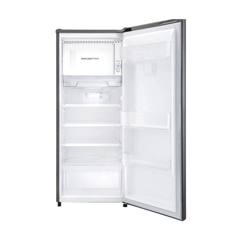 Open LG 6 cu. ft 1-Door Refrigerator RUO-B060DG side view