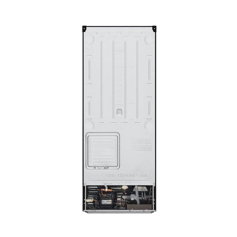 Back side of LG 9 cu ft Top Freezer Inverter Refrigerator