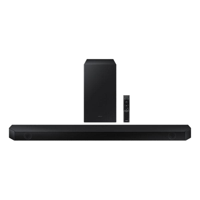 Samsung Q-Soundbar a Stick Speaker, Box Speaker and Remote Control