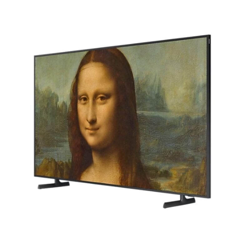 Samsung 55″ The Frame LS03B QLED 4K Smart TV with Mona Lisa Image in the screen (Right Side view)