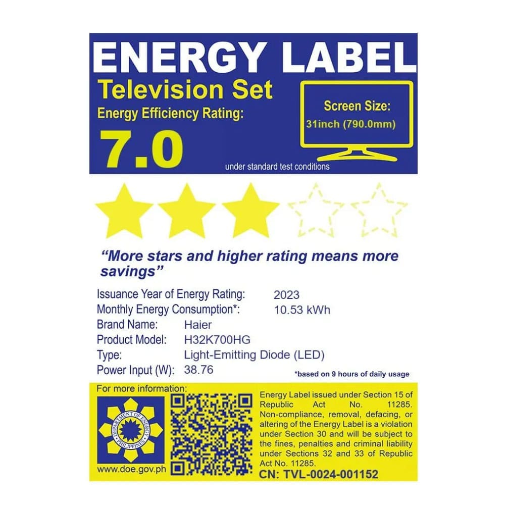 Haier 32 in K700 Android TV H32K700HG - Image 5